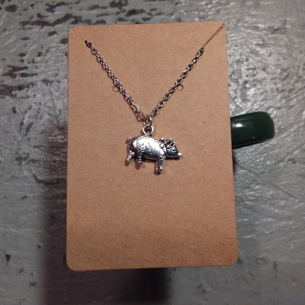 Pig Necklace - Picture 2 of 2